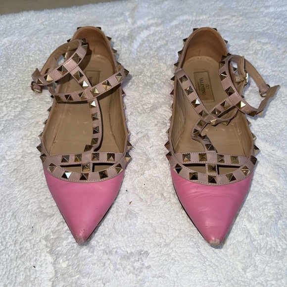 Valentino Garavani Pink Studded Women's Shoes - Picture 3 of 9